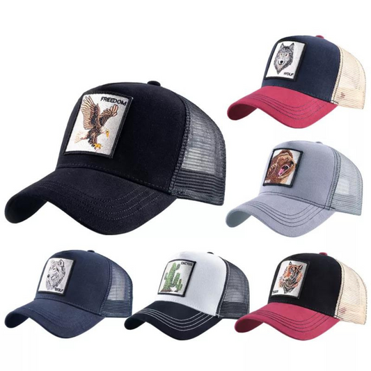 Animal Embroidery Trucker Cap