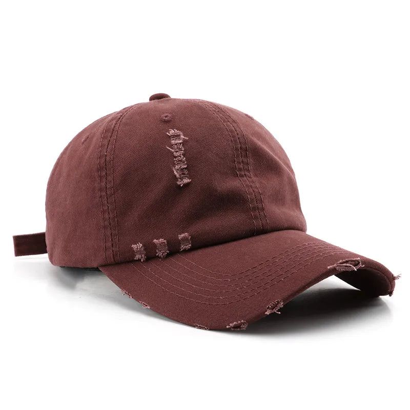 Distressed Knitted Fisherman Beanie Cap