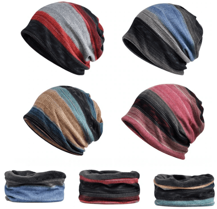 Two-In-One Multi-Color Beanie / Gaiter Image
