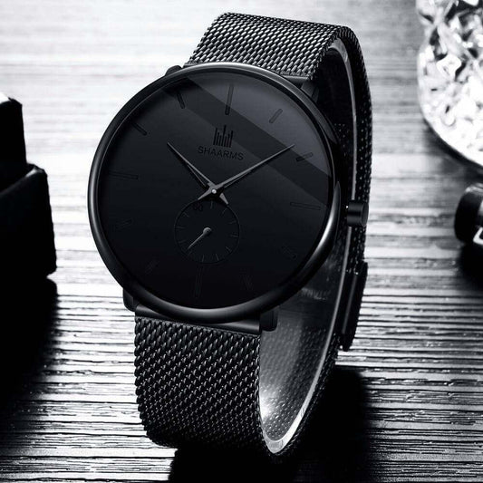 Casual Mesh Steel Quartz Watch Image