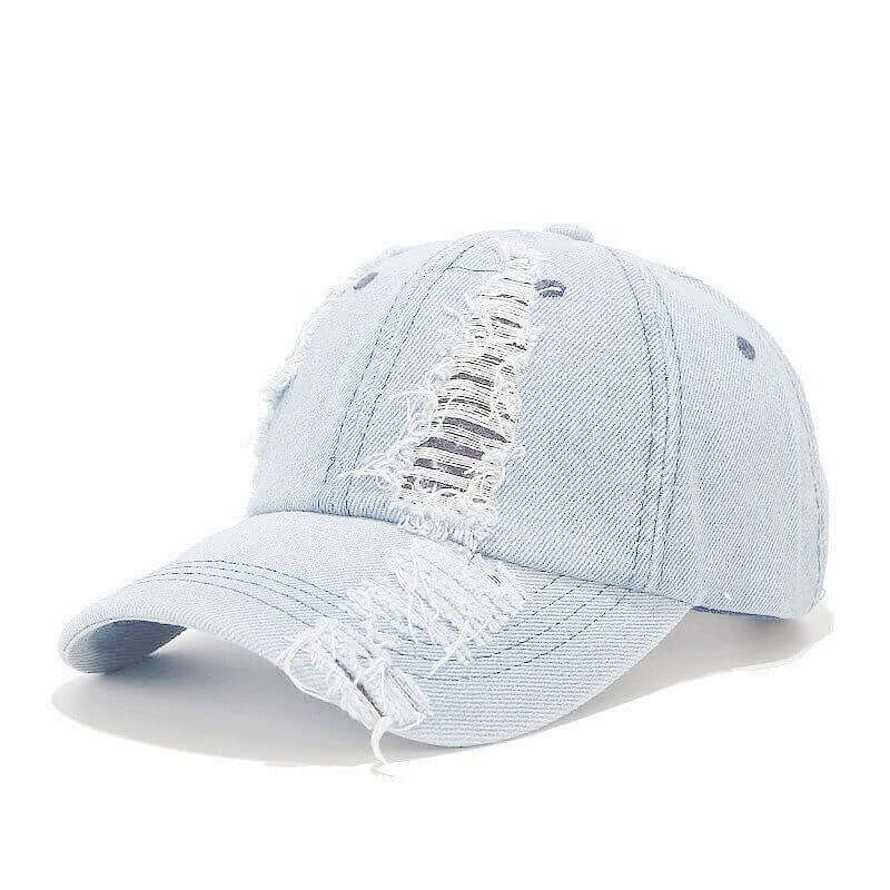 Torn Denim Cap Image