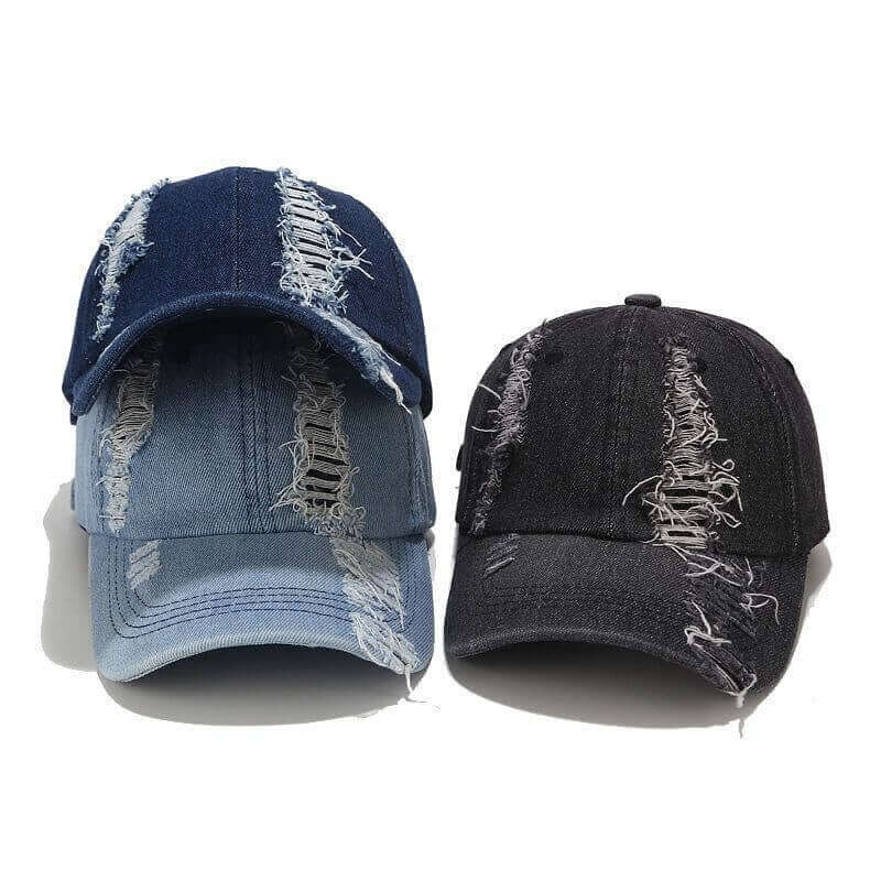 Torn Denim Cap Image