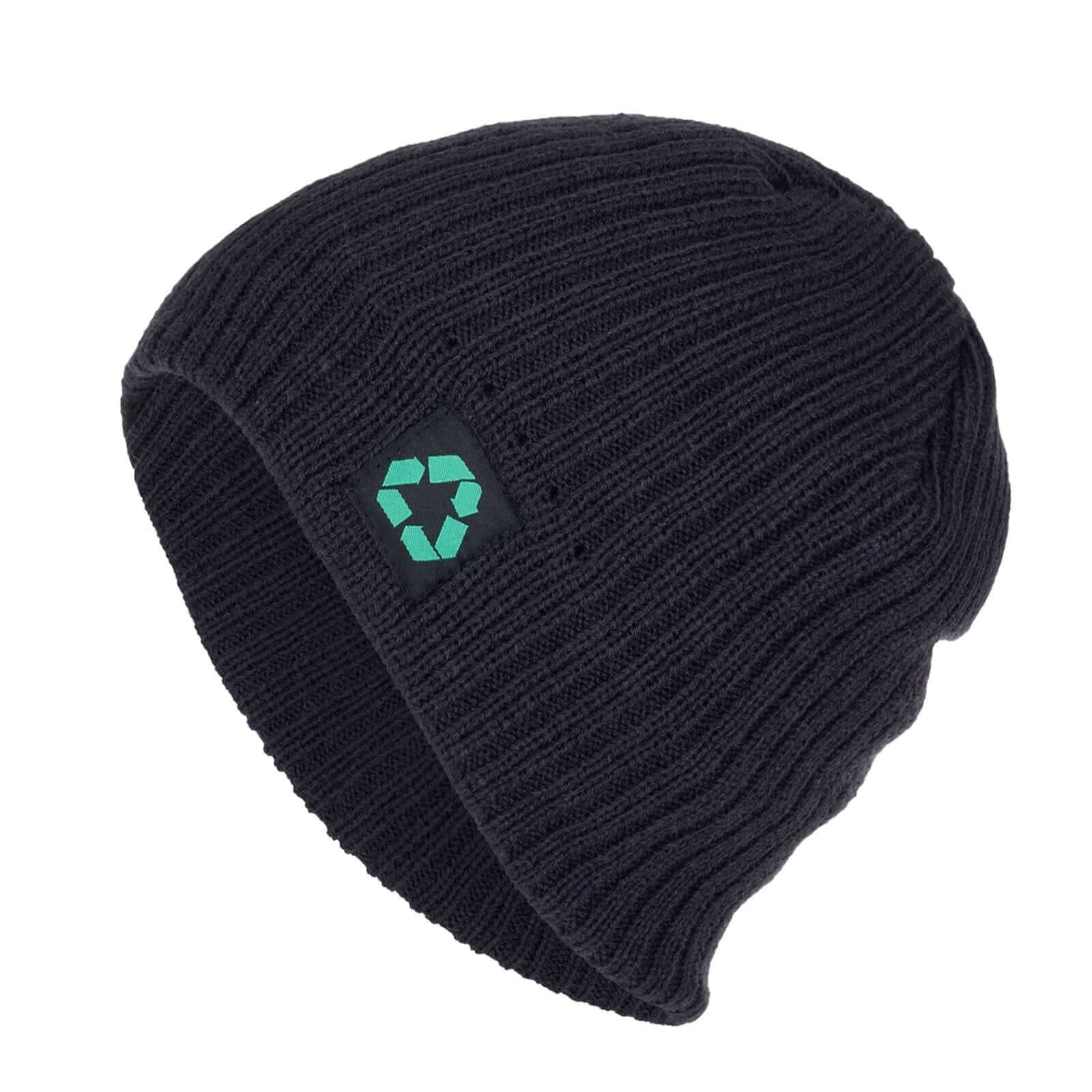 Knitted Striped Beanie Image