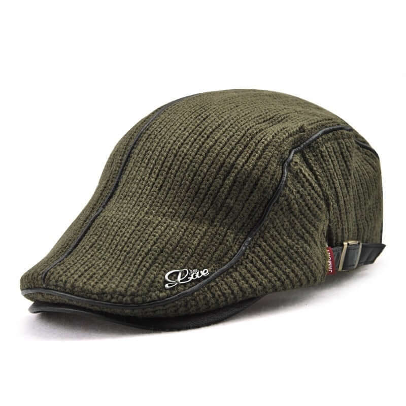 Jamont Premium Leather Brimmed Flat Cap Image