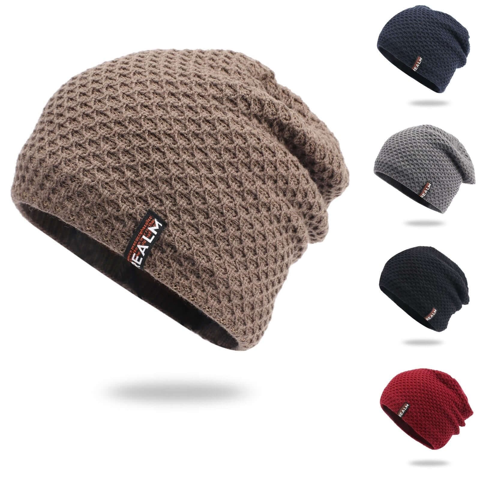 Realm Chunky Crochet Knit Beanie Image