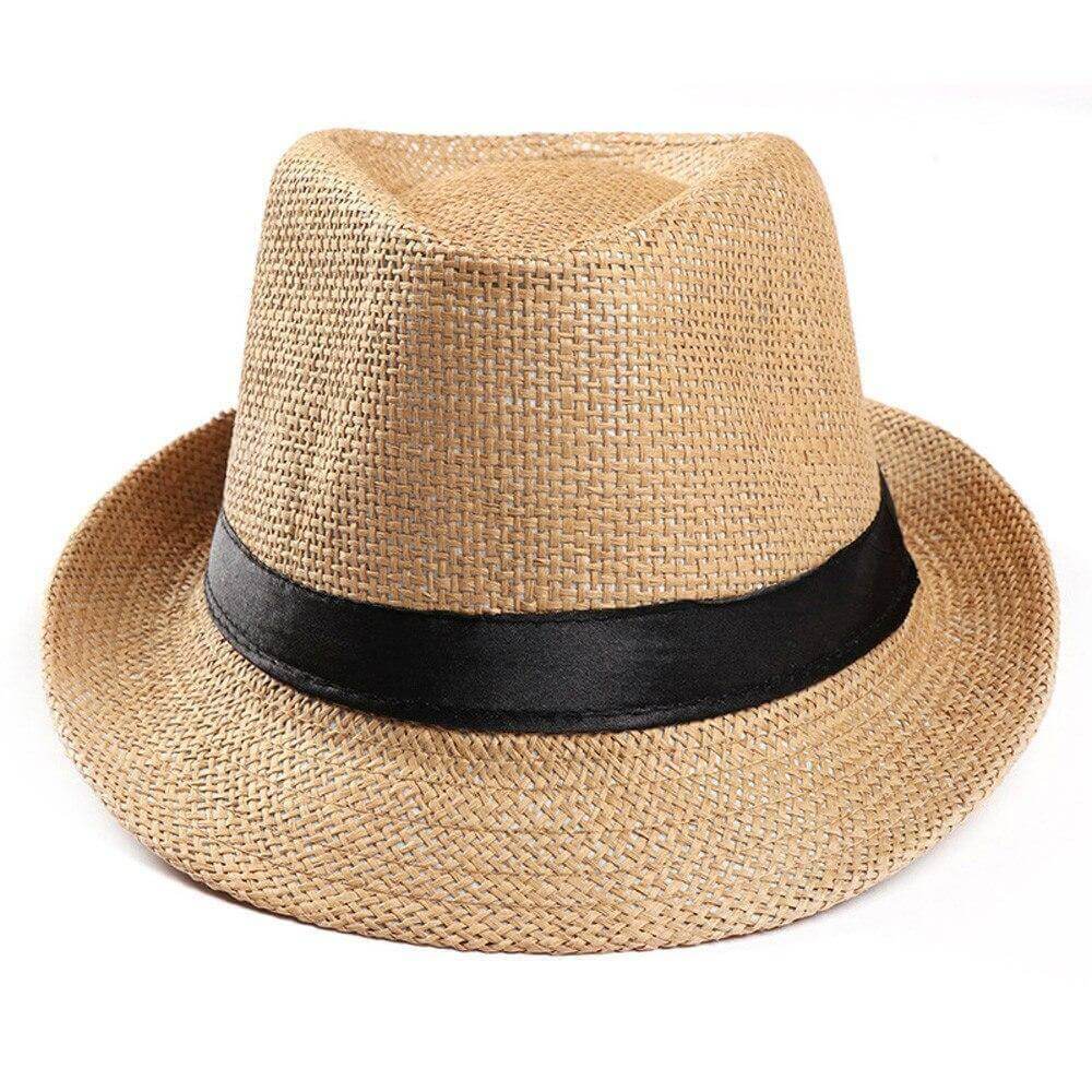 Solid Straw Jazz Fedora Image