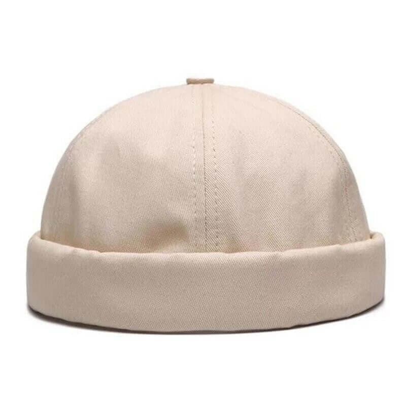 Solid Cotton Adjustable Brimless Caps Image