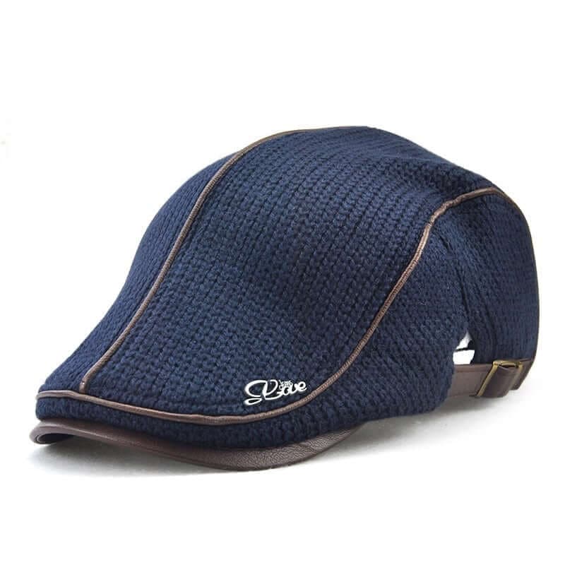 Jamont Premium Leather Brimmed Flat Cap Image