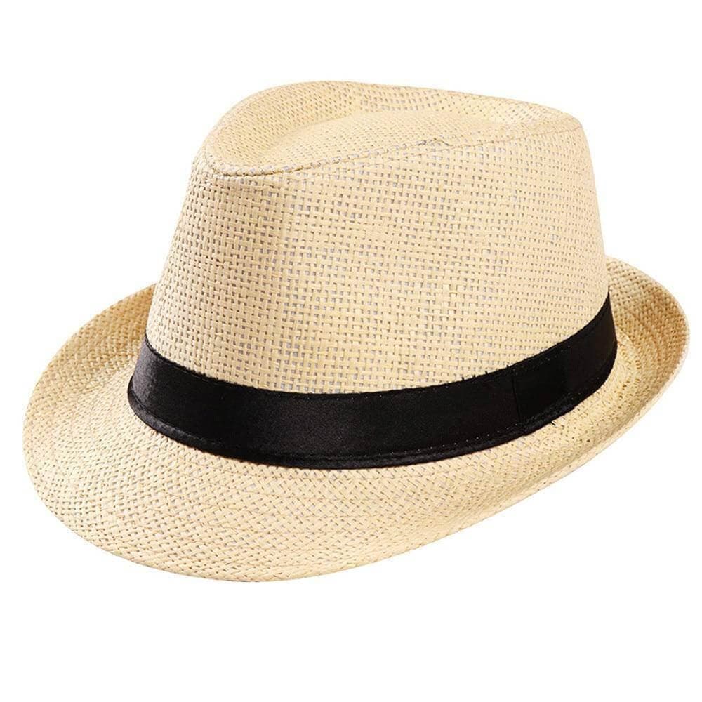 Solid Straw Jazz Fedora Image