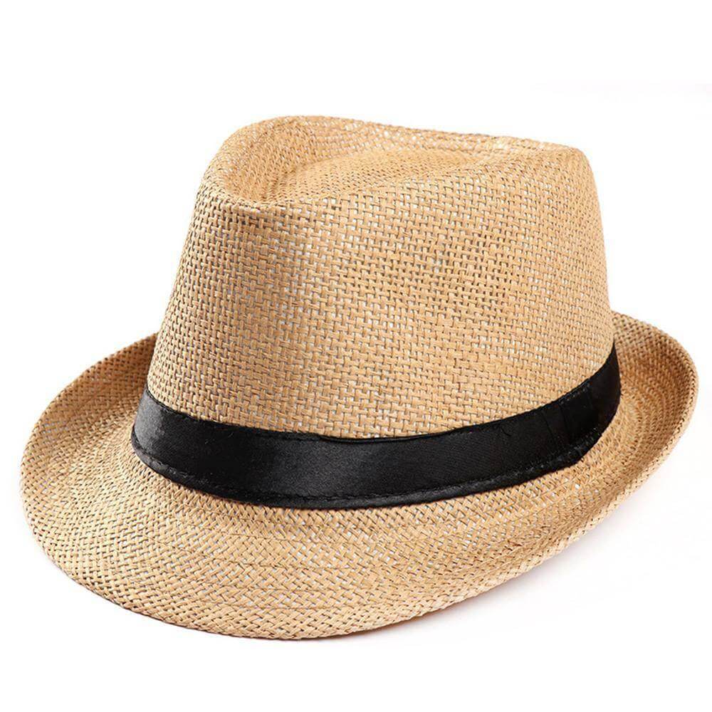 Solid Straw Jazz Fedora Image