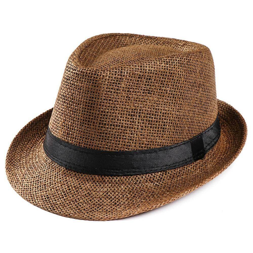 Solid Straw Jazz Fedora Image