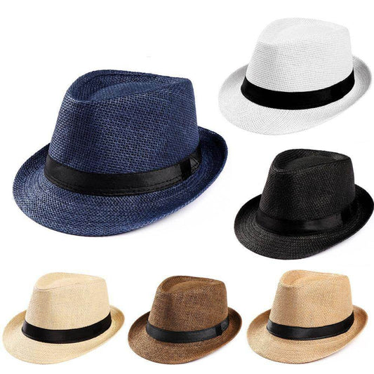 Solid Straw Jazz Fedora Image