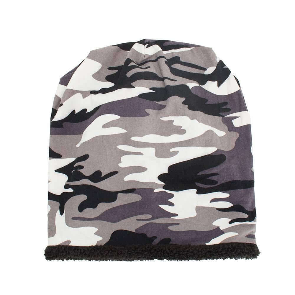 Wool Lined Camouflage Beanie Image