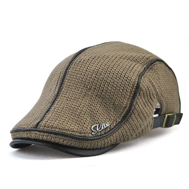 Jamont Premium Leather Brimmed Flat Cap Image