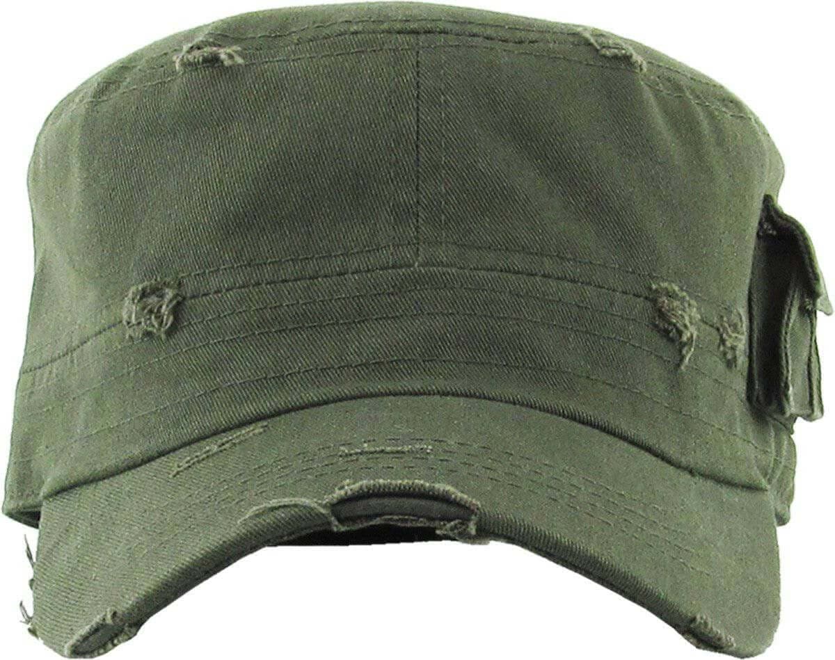 Distressed Fitted Cadet Hat Image