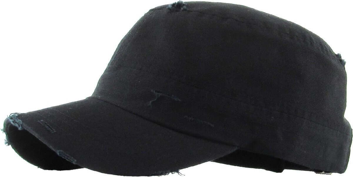Adjustable Distressed Cadet Cap Image
