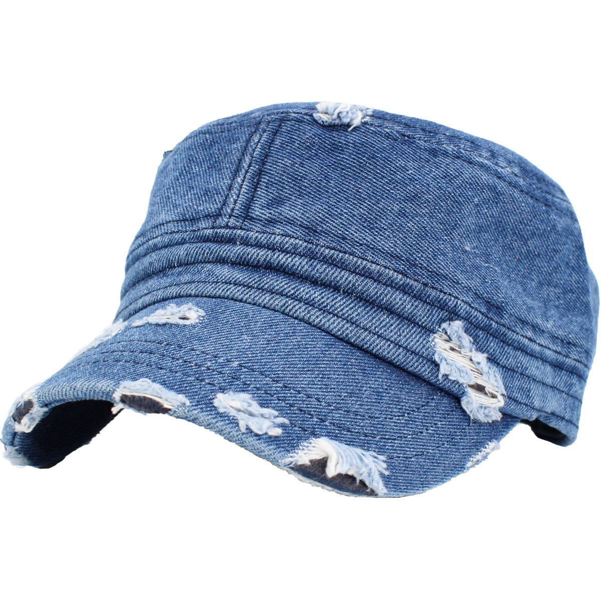 Adjustable Distressed Cadet Cap