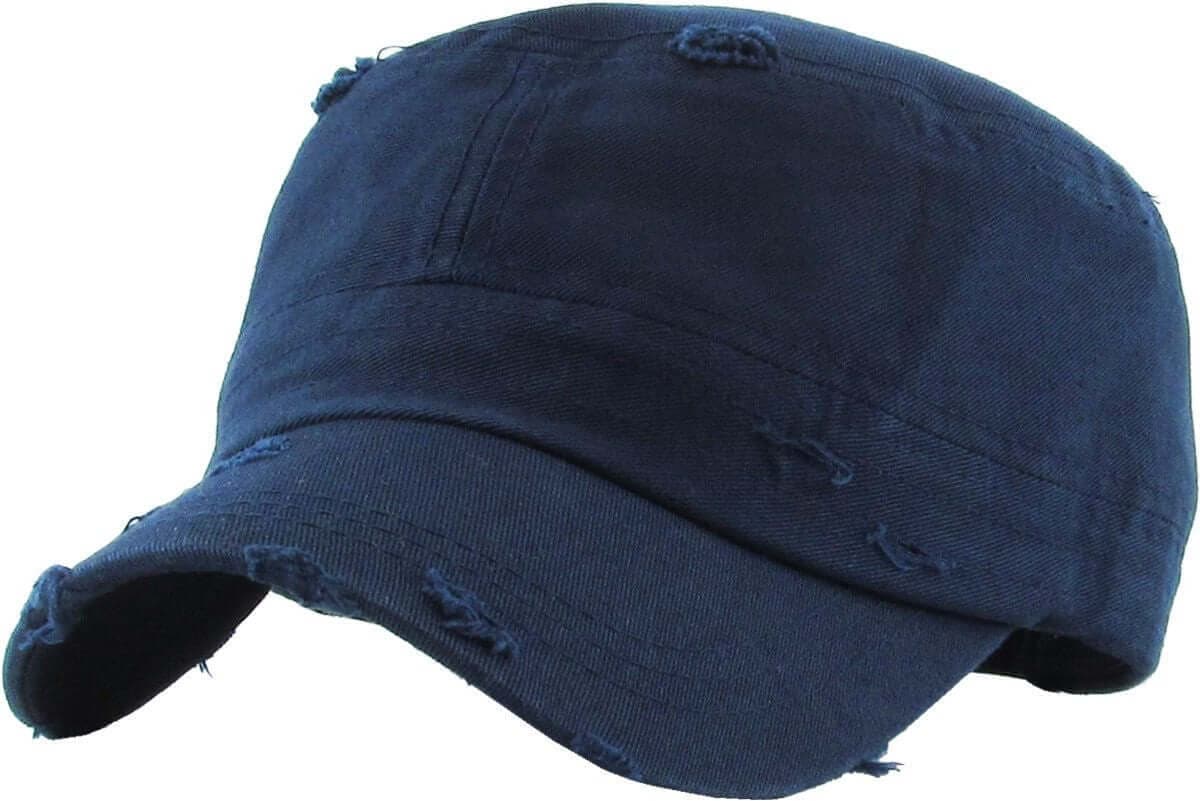 Adjustable Distressed Cadet Cap Image