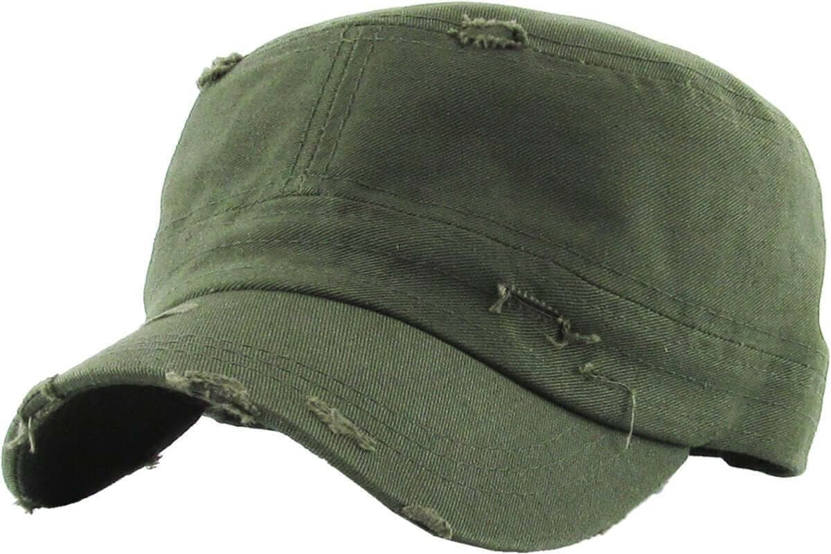 Adjustable Distressed Cadet Cap Image
