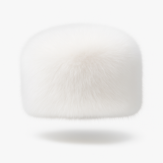 Puffy Snow Bunny Hat
