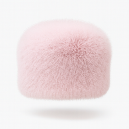 Puffy Snow Bunny Hat