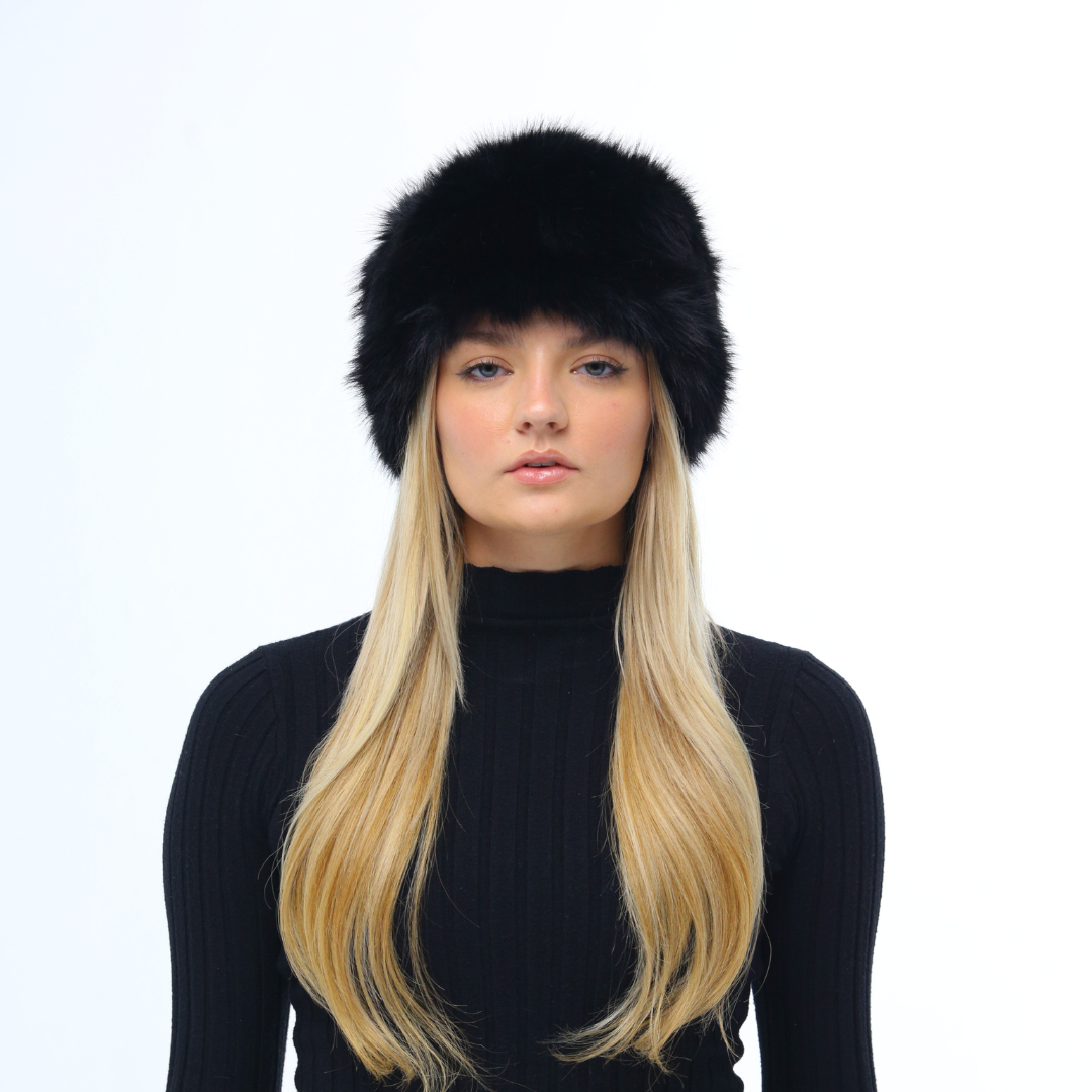 Puffy Snow Bunny Hat