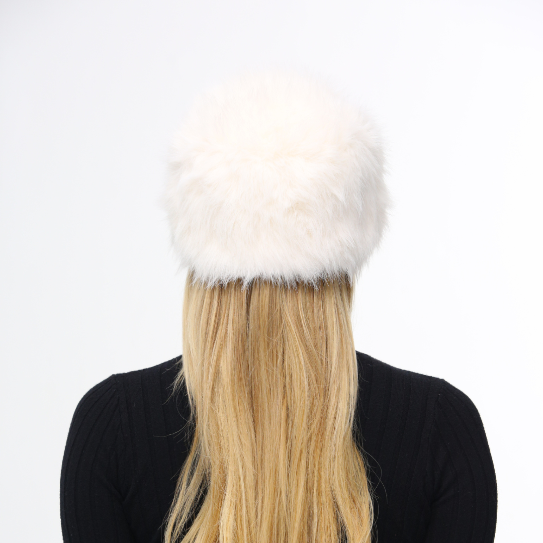 Puffy Snow Bunny Hat