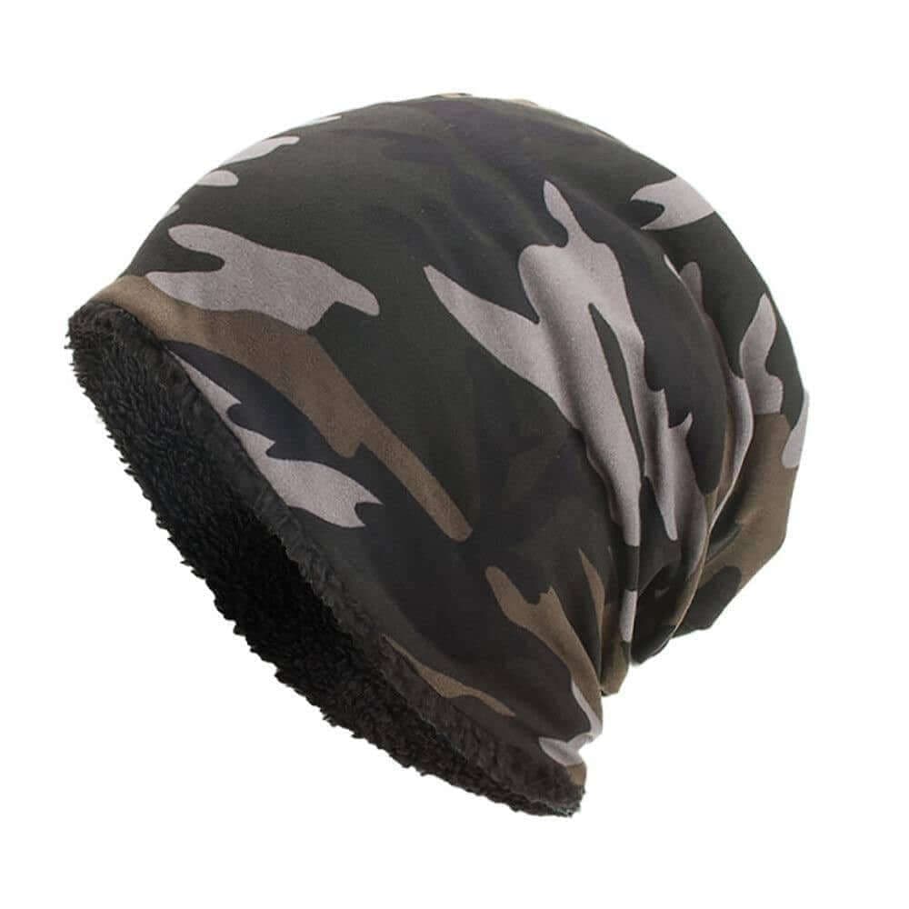 Wool Lined Camouflage Beanie Image