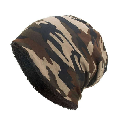 Wool Lined Camouflage Beanie Image