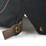 Jamont Premium Leather Brimmed Flat Cap Image