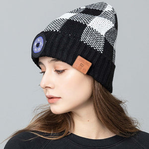Knitted Bluetooth Hat w/LED Light Image