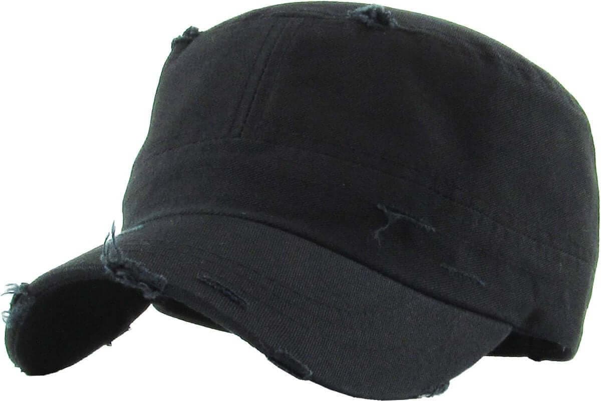 Adjustable Distressed Cadet Cap Image