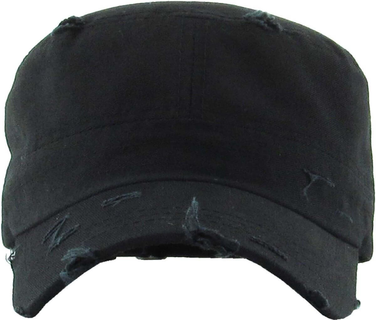 Adjustable Distressed Cadet Cap Image