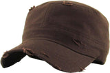 Adjustable Distressed Cadet Cap Image