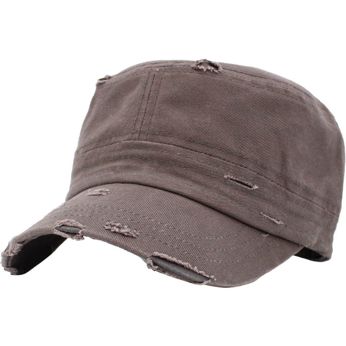 Adjustable Distressed Cadet Cap