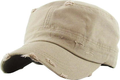 Adjustable Distressed Cadet Cap Image